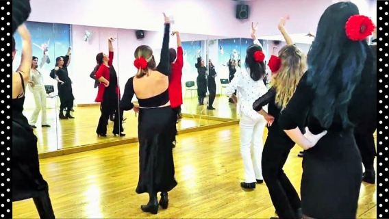 Málaga: Lớp học nhảy Flamenco 1 giờ với giáo viên người Tây Ban Nha