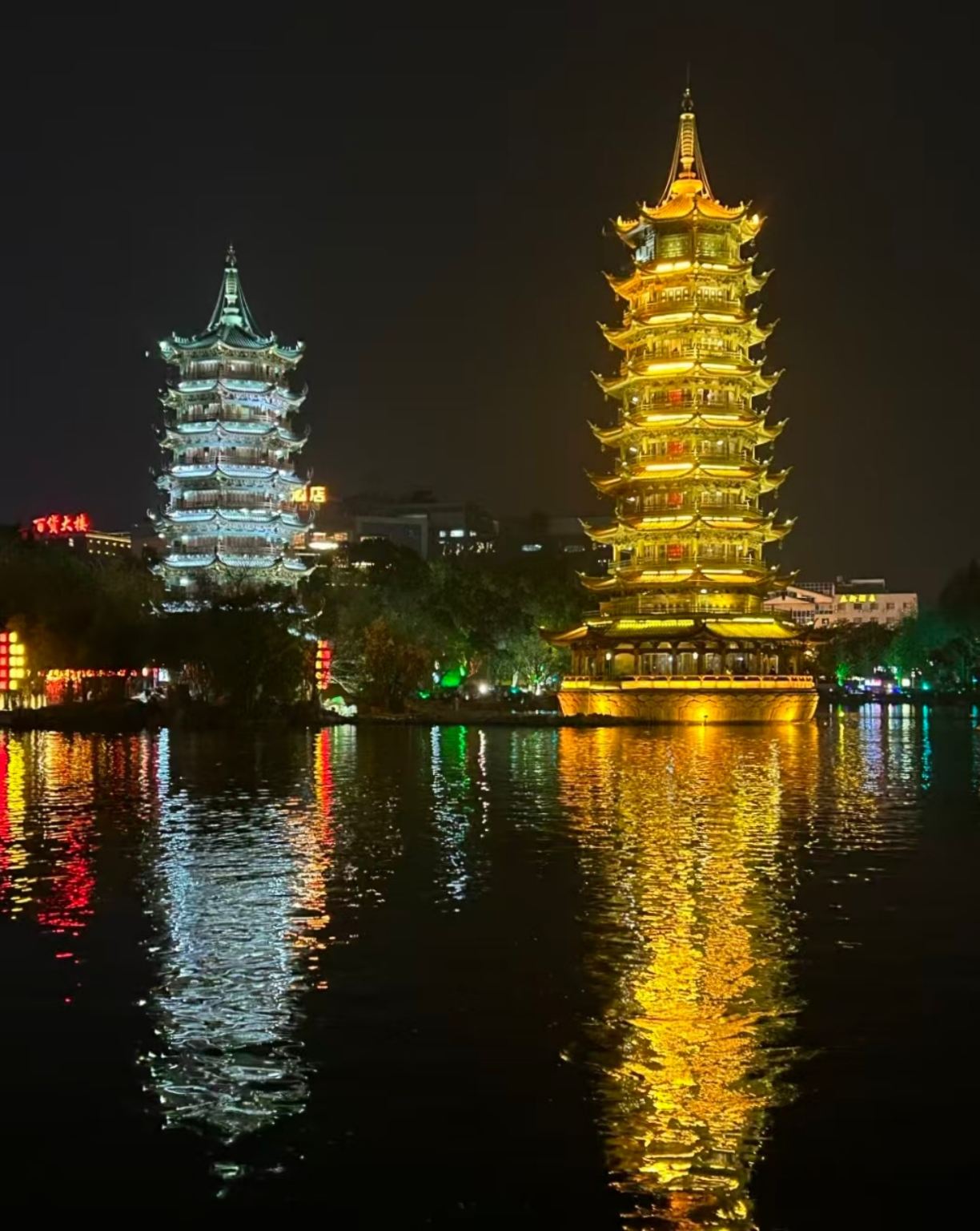 Moonlit Guilin: Exclusive Night Cruise on Two Rivers & Four Lakes with Private Transport