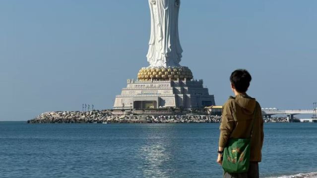 【獨立家庭團上門接送】天涯海角+南山海上觀音+大小洞天一日遊