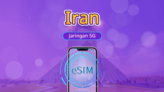 eSIM Iran 5G/4G | Dukung Tiktok & ChatGPT | Paket Harian / Paket Data | Penagihan 24 Jam | 1-30 Hari | Kode QR
