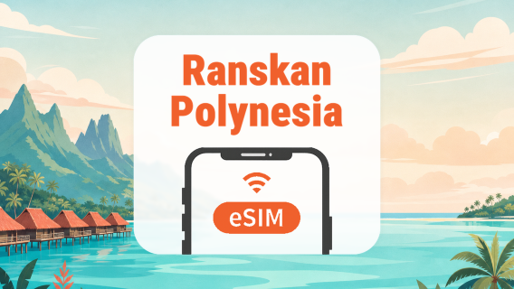 Ranskan Polynesia eSIM | Kaikki AI & TikTok | 1–30 päivää | QR-koodi