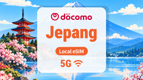 Jepang DOCOMO 5G eSIM | IP Lokal • All AI & TikTok | 1–30 Hari | QR Code