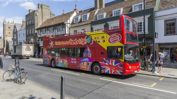 Cambridge City Sightseeing hop-on hop-off Bus tours in Cambridge, UK