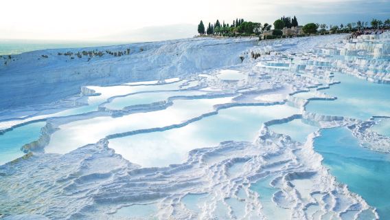 Izmir-Pamukkale Journey Through Time and Space: Wandering in the Pure White Wonderland and Ancient Roman Civilization