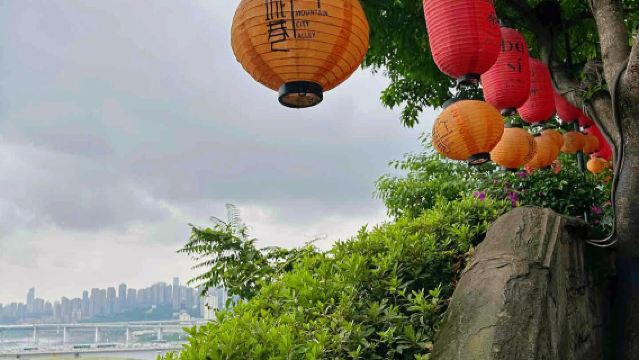 충칭 인민대례당+황관 에스컬레이터+진산 예술창고+남빈로 거리 당일 치기 여행 (중영 서비스)