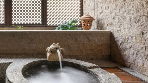 台中惠來谷關溫泉會館2人聆泉湯屋泡湯(假日2人＋NT$400)