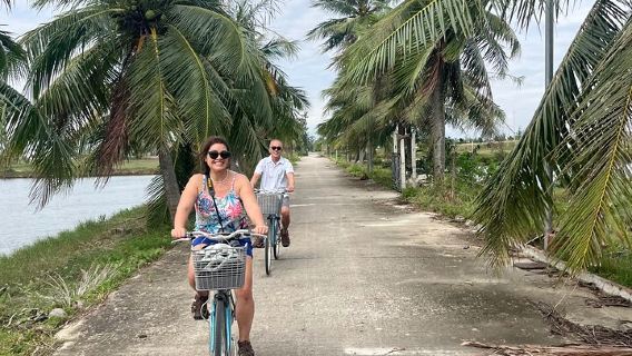 Hoi An countryside biking tour, water buffalo+ basket boat ride 