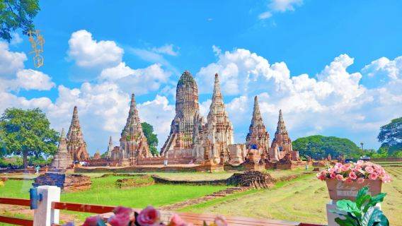 กรุงเทพฯ + พระนครศรีอยุธยา + วัดโบราณ + คาเฟ่ในป่า (บรรยากาศเก่าแก่ · ถ่ายรูปสวย) + บริการรับส่งถึงที่