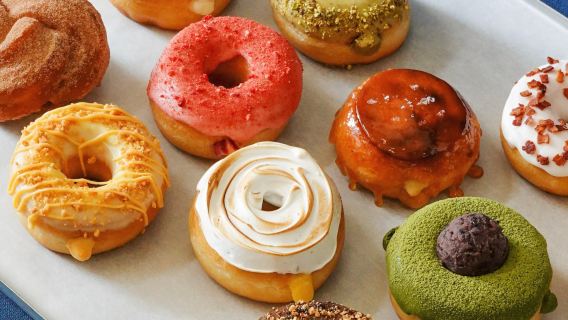 Drop by dough | Popular Bangkok-style handmade donuts | Solo Donut & Drink Set / Two Donuts package