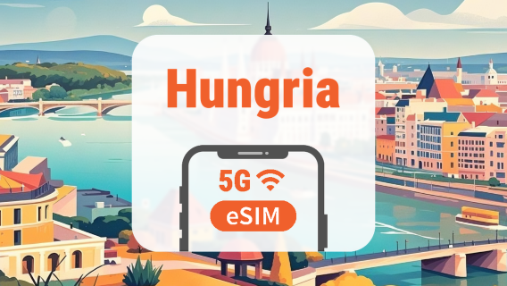 Hungria 5G eSIM | Rede Dupla • Todos os AI & TikTok | 1–30 Dias | Código QR