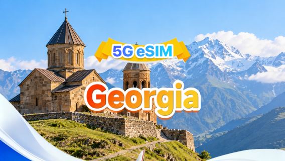 Georgia 5G eSIM | Tiga jaringan · Dukung All AI&TikTok | 500MB/hari-total 100GB | 1-60 hari | Penagihan per 24 jam | Kode QR