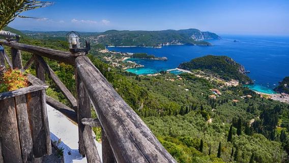 Corfu Half-Day Tour: Paleokastritsa, Lakones & Kanoni