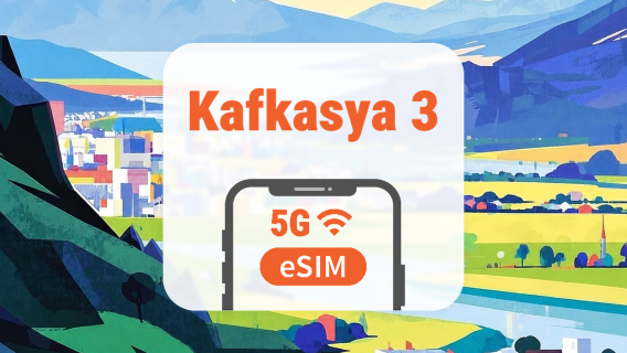 Kafkasya 3 Ülke 5G eSIM | Tüm AI & TikTok | 1–30 Gün | QR Kod