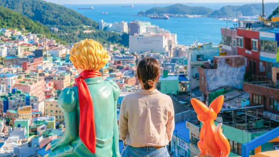 Excursión de un día desde Daegu a 6 atracciones de Busan: Aldea Cultural Gamcheon + Aldea Cultural de Baekdudaegan