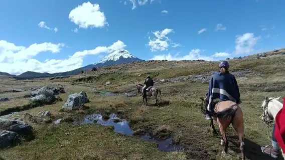 Cotopaxi volcano horseback ride and hike Private tour