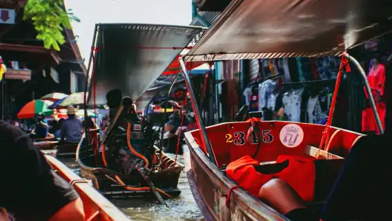 【特價優惠|【贈送飲品】丹嫩沙多水上集市+美功鐵道市場一日遊