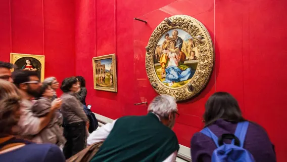 Florenz: Zeitgesteuerter Eintritt zu den Uffizien mit optionalem Audioguide