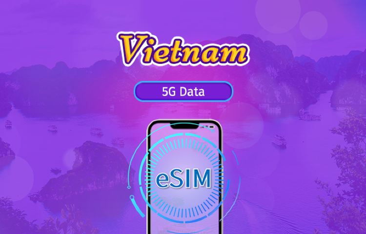 Vietnam | 5G eSIM | Day Pass/Total Package | 24H Billing | 1-30 days | QR code