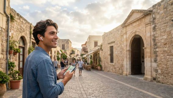 Passeio de Áudio em Rethymno: Mesquitas, Mitos e a Fortaleza do Tempo