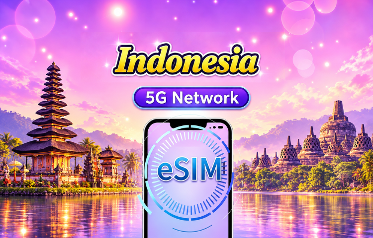 Indonesia 5G eSIM | Supports Google Maps / ChatGPT | Daily/Total Data Plans | 24-Hour Billing | 1–30 Days | QR Code