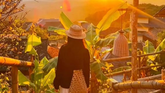 Lawatan sehari matahari terbenam Pu'er di Hutan Teh Purba Gunung Jingmai + Kampung Purba Nuogan + Kampung Purba Wengji + matahari terbenam Manghong