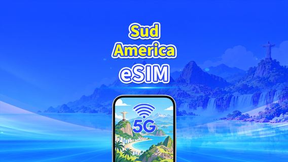 eSIM Sud America | 5G/4G | Pacchetto Dati Giornaliero/Totale | 1–30 giorni | Fatturazione 24 Ore | Codice QR