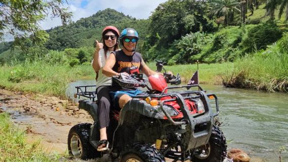 Phang Nga Jungle + White Water River Rafting Experience Zipline + ATV Off-Road Riding Experience