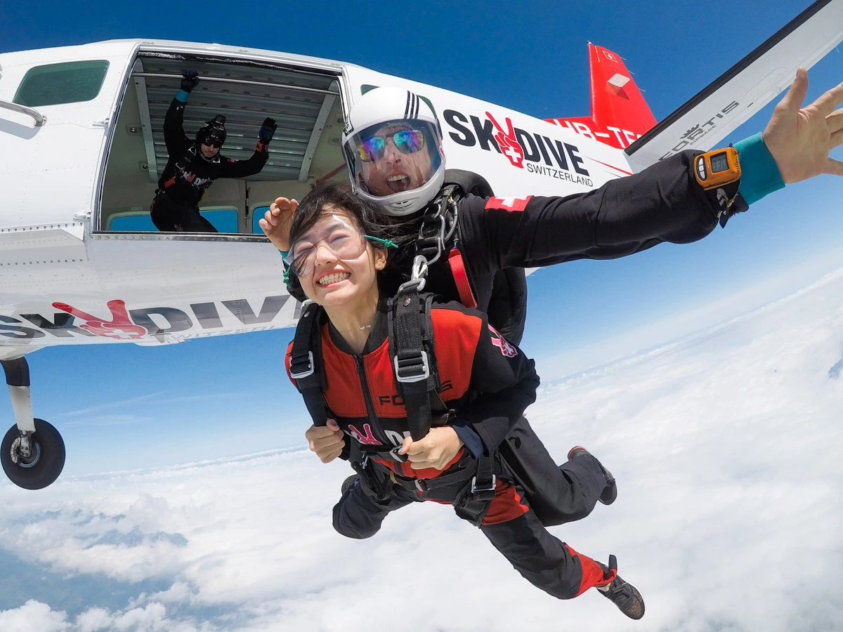 Skydiving in Interlaken, Switzerland | Aerial Views of Jungfrau | High-Altitude Skydiving Experience | Hotel Transfers Included