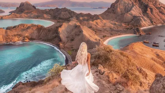 코모도 국립공원 일일 투어 현지 픽업 대통령 스피드보트/핑크 비치/워터 케이브