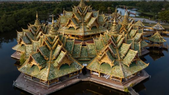暹羅古城+三頭神像&ICONSIAM：普通話司機包車一日遊