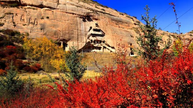 馬蹄石窟群旅遊區+金塔寺全程風景一日遊【金塔寺沿途風景祁連山風光】