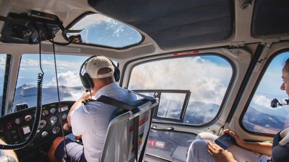 Fiumefreddo: Vuelo en helicóptero en grupo sobre el Etna