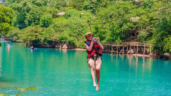 Phong Nha/Dong Hoi: Perjalanan Zipline Gua Gelap & Gua Phong Nha