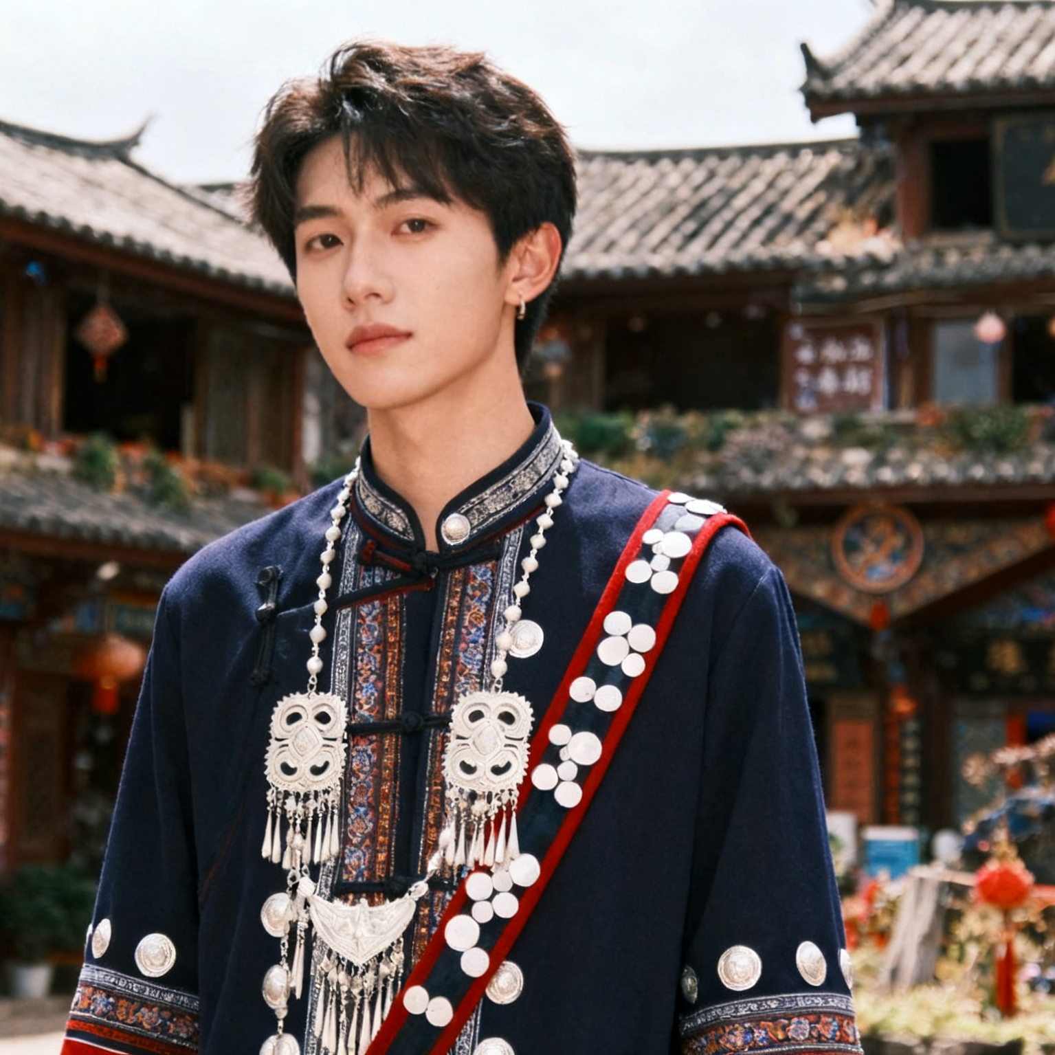 Foto di viaggio al Villaggio delle Minoranze Etniche di Kunming, Yunnan[Servizi fotografici per famiglie, coppie, amiche, bambini e sessioni fotografiche durante i viaggi in famiglia]