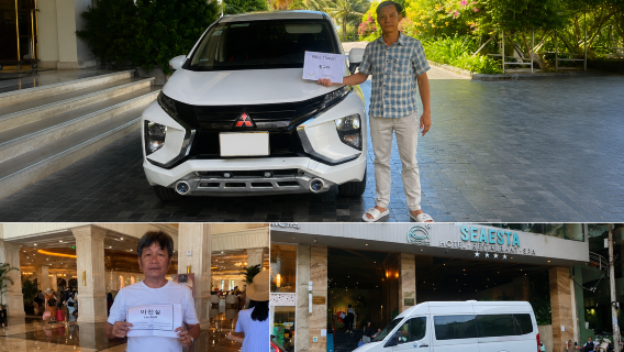 Private transfer service between Nha Trang city and Cam Ranh resort area with 24-hour private car