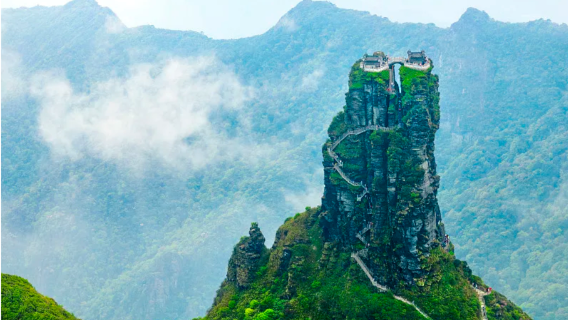 Lawatan Sehari Tulen ke Gunung Fanjing Guizhou [Pilihan Tiket Masuk + Bas Pelancongan + Kabel Kereta Pergi-Balik + Penerangan Berpandu Pintar]