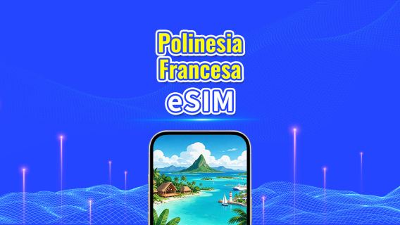 Polinesia Francesa | eSIM 4G | Paquete diario/Paquete de datos | Facturación por 24 horas | 5-30 días | Código QR