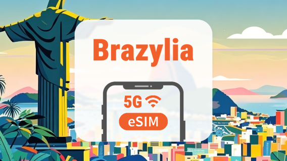 Brazylia 5G eSIM | Wszystkie AI & TikTok | 1–30 dni | Kod QR