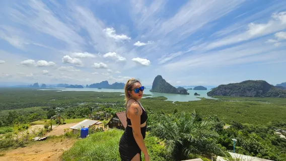 From Phuket/Krabi/Khao Lak: Private Tour to James Bond, Ko Panyi & Samet Nangshe