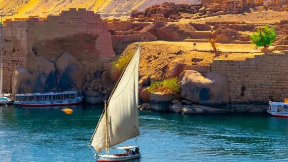 埃及風帆船三角帆船看日落/飯店接駁丨開羅/阿斯旺/盧克索可選