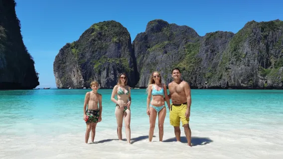 From Koh Lanta: Day Trip to Phi Phi with Transfers &  Private Longtail Tour