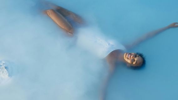 Blue Lagoon: Premium Admission with Drink, Mud Mask, Towel & Bathrobe