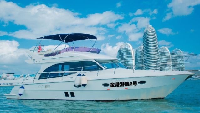 三亞星華遊艇碼頭/國際遊艇碼頭60尺三層豪華遊艇出海3小時【適合聚會/團建/生日/轟趴+可浮潛/釣魚】