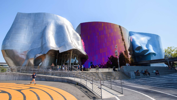 西雅圖日遊:派克市場+太空針塔+奇胡利玻璃園+流行文化博物館