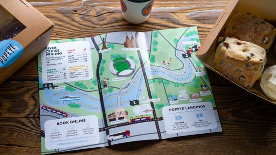 Adelaide: Popeye-Tee-Kreuzfahrt auf dem River Torrens in Devonshire