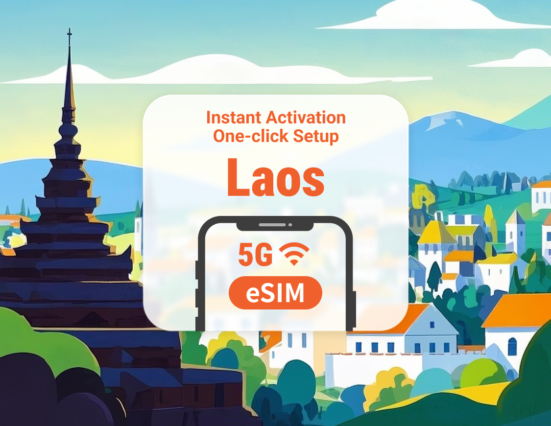 Laos 5G eSIM | ChatGPT | 1–30 giorni | QR istantaneo