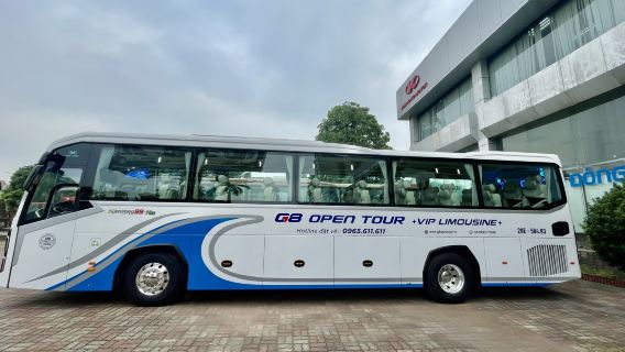 รถบัสลิมูซีนวีไอพี 28 ที่นั่งเส้นทางฮอยอัน - ดานัง - เว้ โดย G8 Open Tour