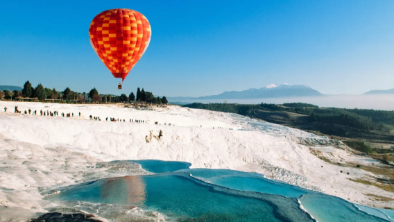 Ngắm bình minh trên khinh khí cầu tại Pamukkale - Thổ Nhĩ Kỳ - Bao gồm đưa đón