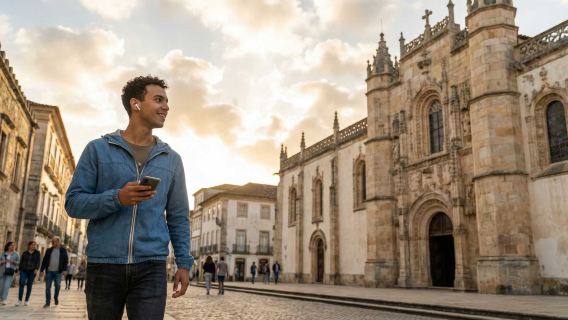 Coimbra Audioguide: Domstole, katedraler og campuslegender