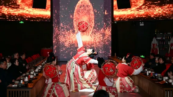 Guiyang Weaving and Embroidery Banquet immersive cultural-themed dining show (Guiyang must-visit palace banquet restaurant + panoramic performance-accompanied dining + culinary and visual feast + optional ancient costume experience)
